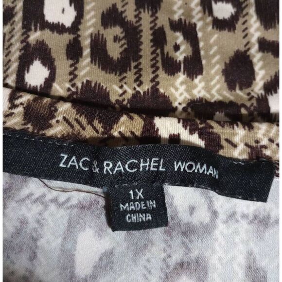 Zac‎ and Rachel Shirt Ladies 1x Animal Print Mob Wife - Picture 6 of 7